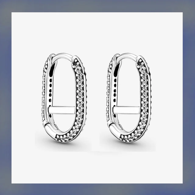 2022 Authentic 925 Sterling Silver Earring Sparkling Star Blue Gem Golden Heart Halo Stud Earrings Women Jewelry BirthdayGift 