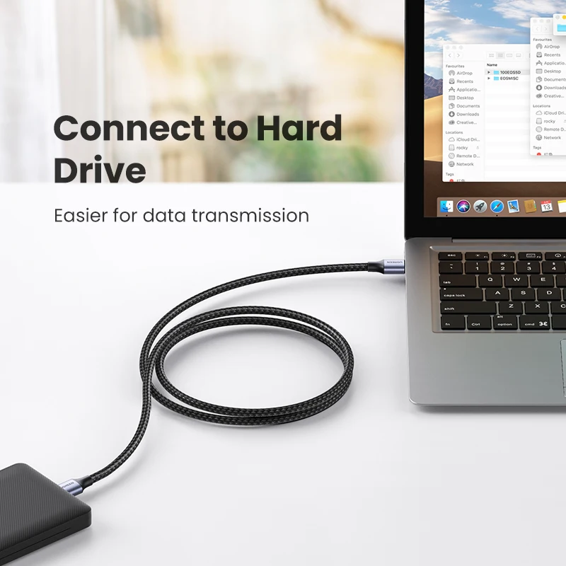 Ugreen USB to USB Extension Cable USB 2.0 3.0 Cable Male to Male USB Extender For Hard Disk Xiaomi TV Box USB Extension Cord