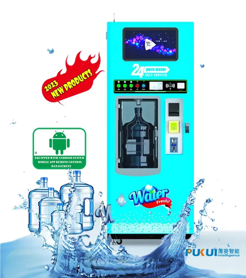 

Android Version Purified Water Vending Machine for Drinking Water Dispenser Coin Operated Bottled Purification Vending Kiosk