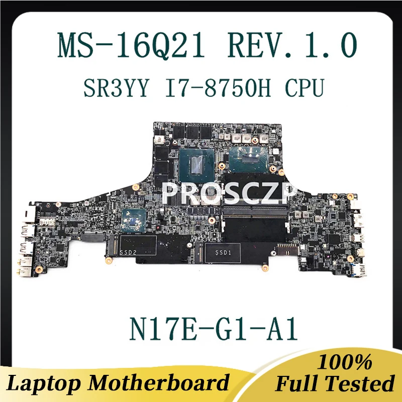 CPUマザーボードセットメモリー　16ギガ3200 CPU i510600k ノートブックマザーボード,100%,msi,rev.1.0,w,sr3yy,MS-16Q21