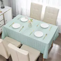 PEVA Checkered Printed Household Waterproof Oil-proof Dining Table Cloth Table Cover For Party Hotel Dining Hall Decoration Z2D5 6