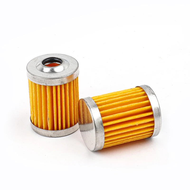 10 Pcs Motorcycle Fuel Filter With Spare Element Reusable Washable For Honda Yamaha Suzuki Pit Dirt Bike Motocross ATV Go Kart