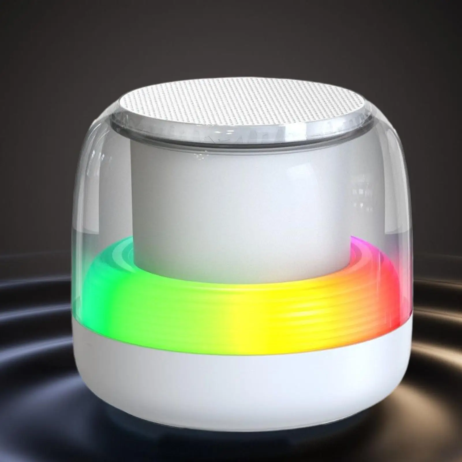 Desktop Speakers Wireless 5.0 Subwoofer Speaker With RGB Light Portable Audio Music Player With 7 Preset Gradient Breathing