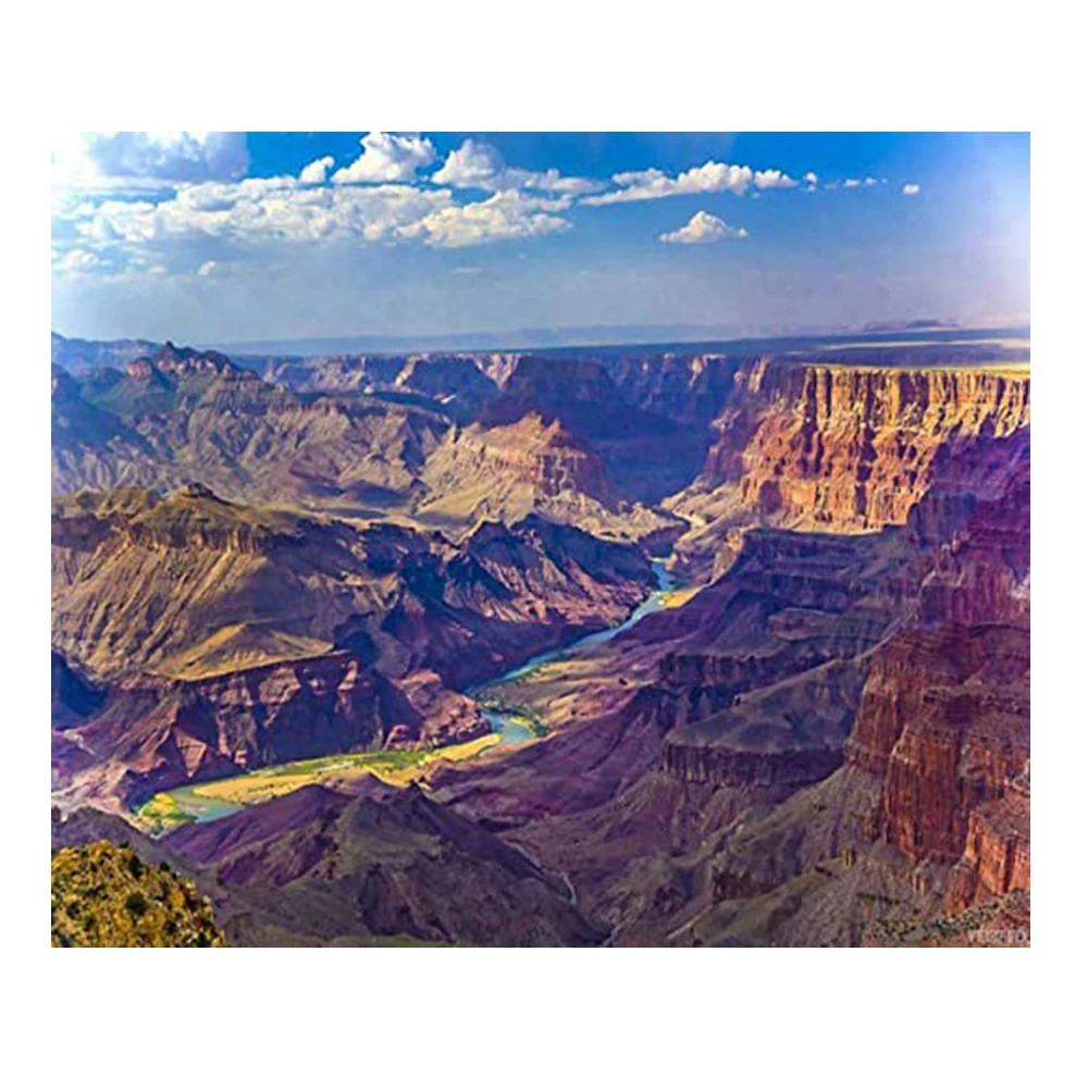 Muslim5D Diamond Painting Grand Canyon River Square/Round Diamond Cross Stitch Kit Ricamo Immagine Decorazione Della Casa