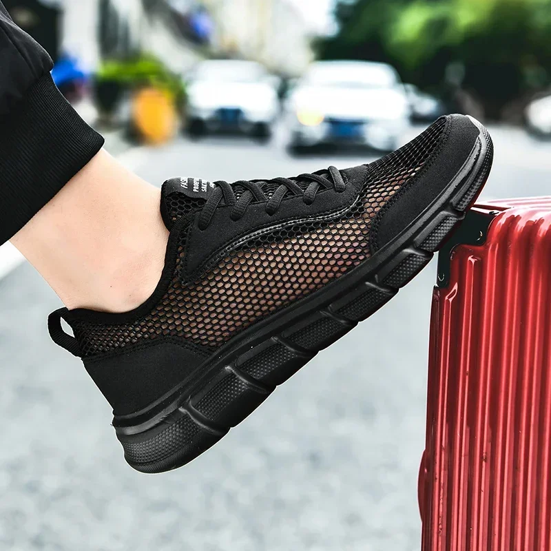 Casual Sneakers Fashion Light Breathable Summer Sandals Outdoor Beach Vacation Mesh Zapatos De Hombre Men Shoes_vogvips.com