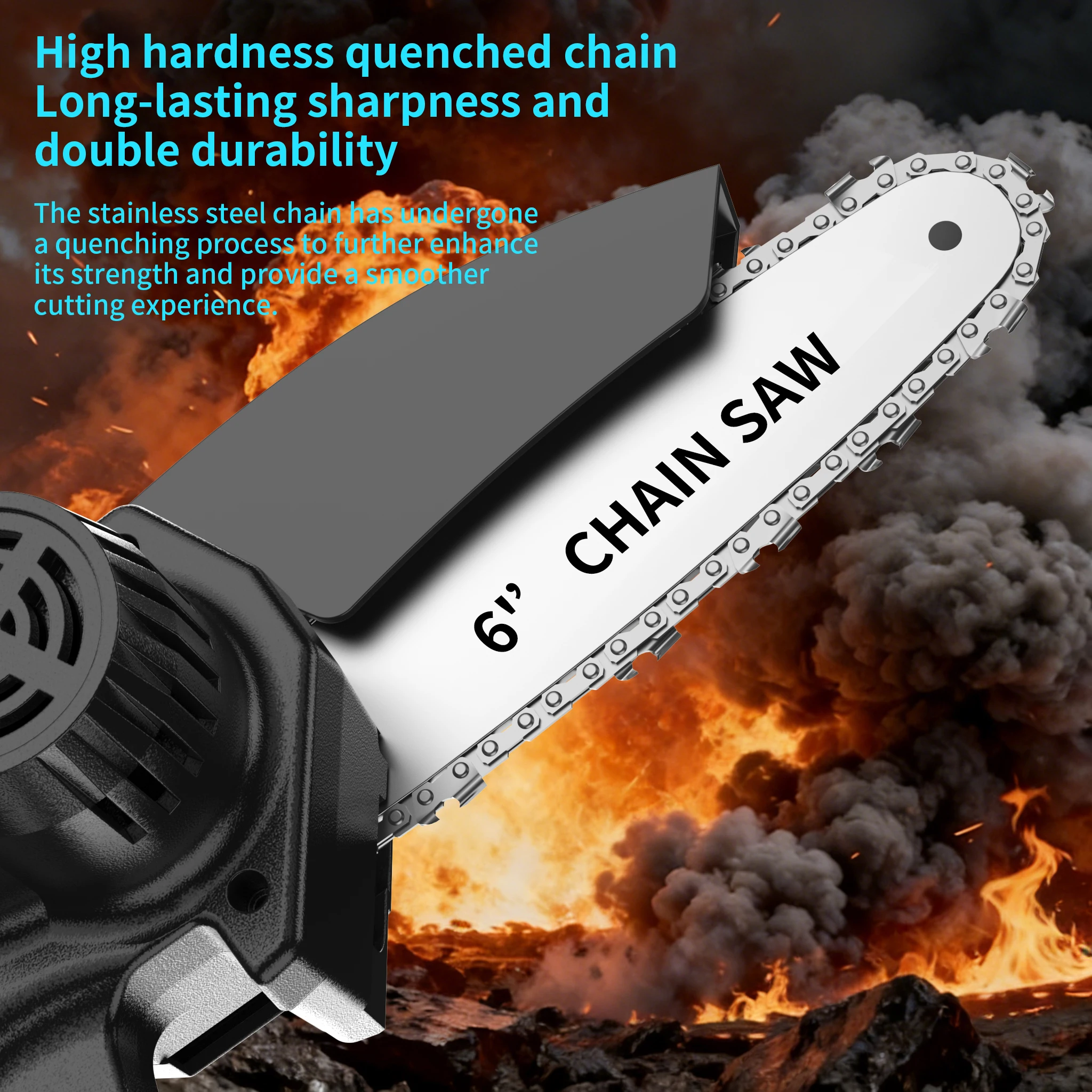6-Inch Cordless Mini Chainsaw 8