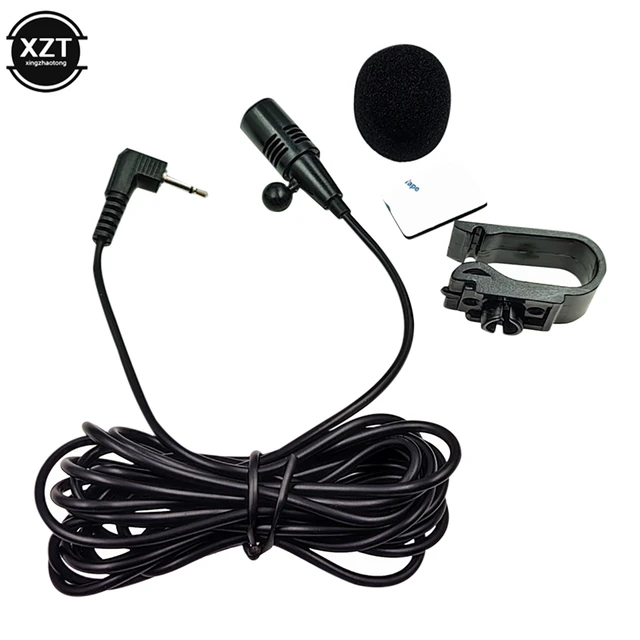 Microphone pour récepteur stéréo Pioneer, radio de voiture, micro noir  diversifié, 2.5mm - AliExpress
