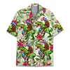 Cool 3d Print Monkey Orangutan Hawaiian Shirt For Men Summer Holiday Shirts Button Short Sleeve Street Beach Surf Aloha Shirt 5