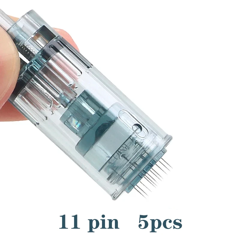5 Adet İğne Kartuşları Bayonet Kartuşlar 11 16 36 42 Nano İğne MTS Mikro Cilt İğneleme Dr pen M8/M7S ile Uyumlu
