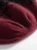 2023 Wool Cashmere Jacquard Knitted Beanies Women Snowflake Caps Christmas Present Hat Mens Winter Thick Cashmere Warm Bonnet 3