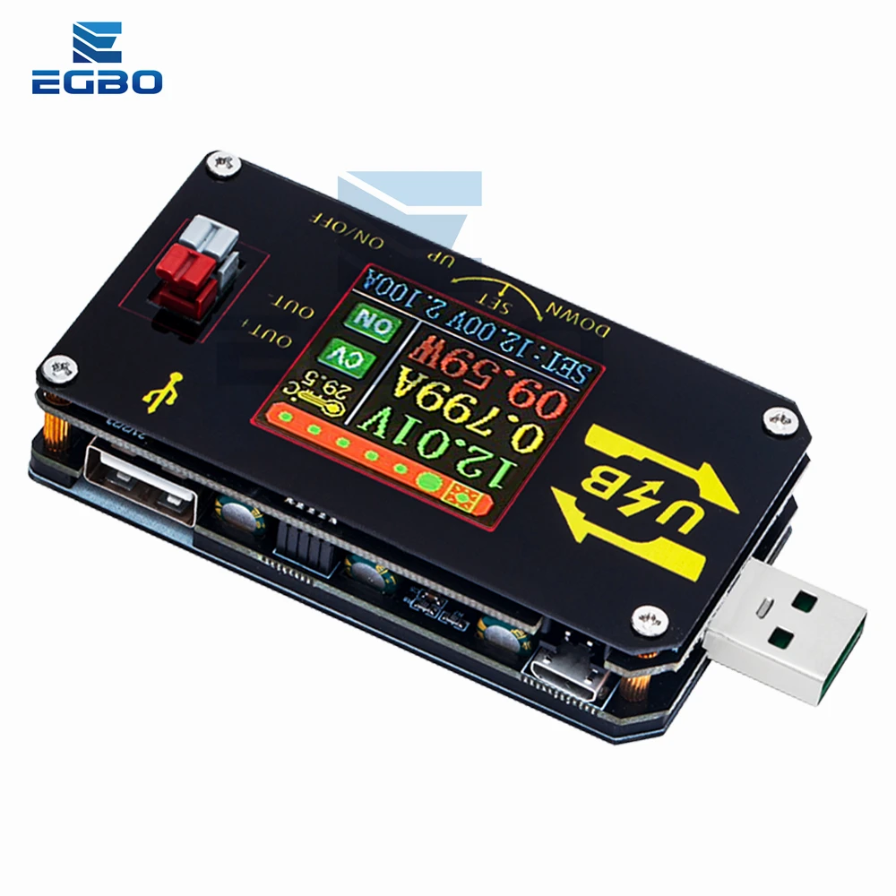 Universal Adjustable USB DC Converter Power Module - Digital Voltage Regulator 15W