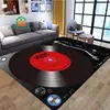 Music Vinyl Disc Player Rug for Bedroom Living Room Carpet for Kitchen Floor Mats Home Decor Non-Slip Floor Pad Rug 15 Sizes 1