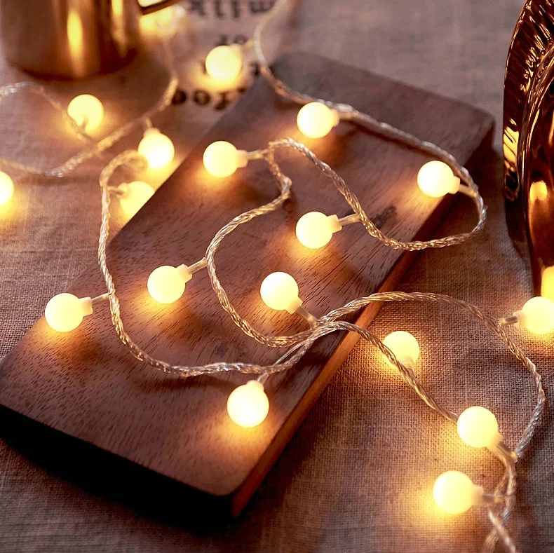 100LED USB/Battery Power LED Ball Garland Lights Fairy String Outdoor Lamp Christmas Holiday Wedding Garden Lights Decoration 2 3m 20 leds garland card photo clip led string fairy lights battery operated christmas garlands wedding valentines decoration