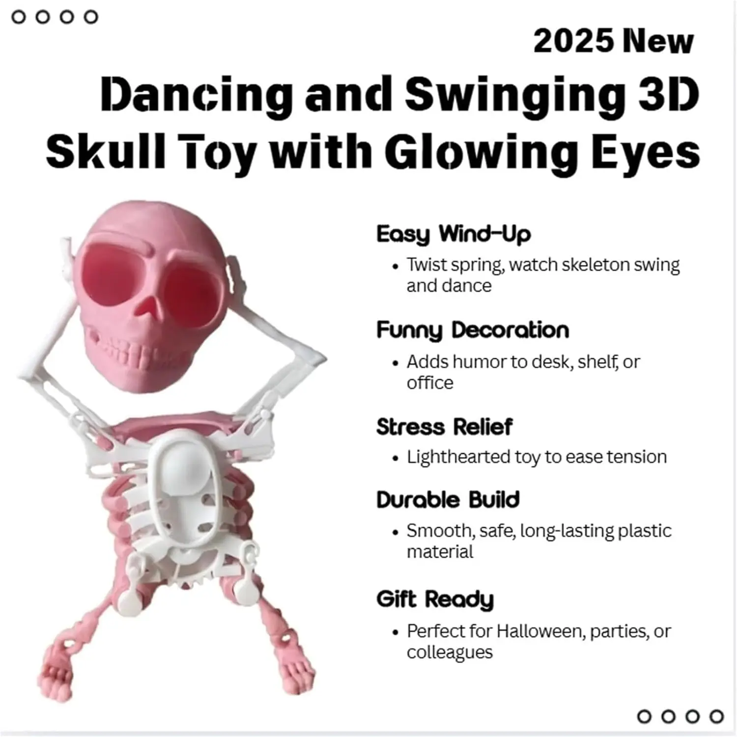 Halloween Wind Up Skeleton Toy for Spooky Party Scenes