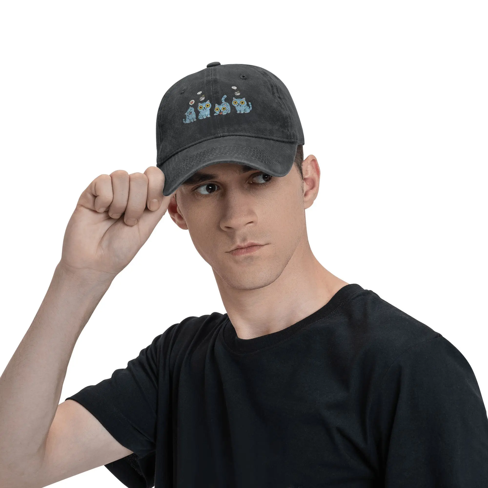 Kpop Demon Hunters Blue Tiger Trucker Hat Accessories For