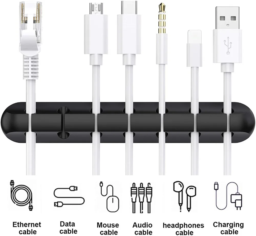 Organize multiple types of cables