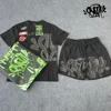 Sy-world Clothing y2k Summer High Street T-shirt Pants Hip Hop Men Women Unisex T Shirt Cotton Casual Sports Short Sleeve Tees 1