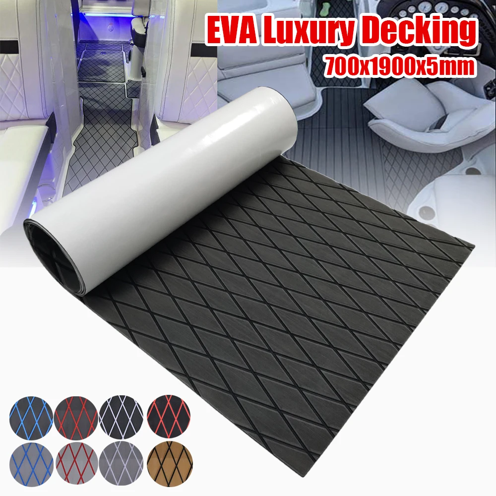 700x1900x6mm Eva Foam Luxury Decking Sheet Antiskid Boat Deck Self
