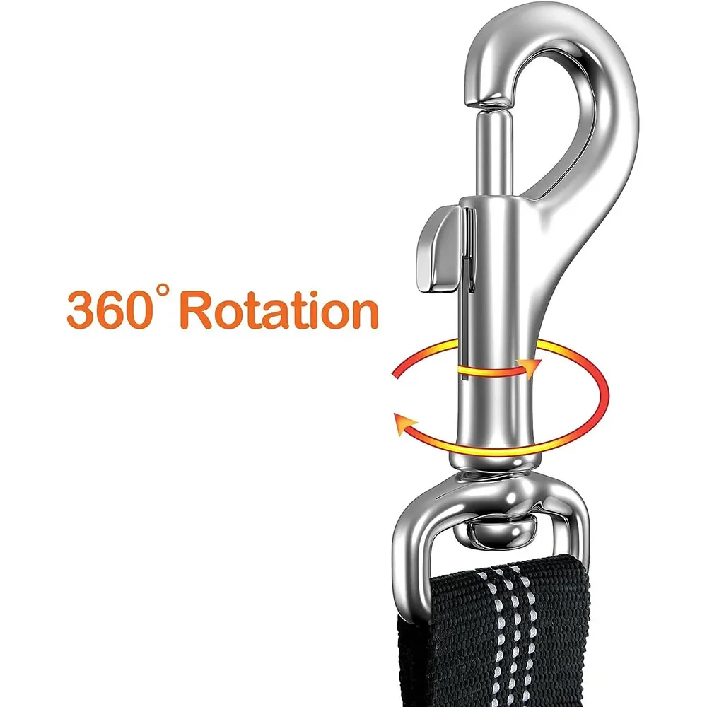 3in1 Dog Seat Belts Retractable Dog Car Seatbelt Reflective Elastic Nylon Pet Seat Belt for Vehicle Headrest Adjustable for Dogs