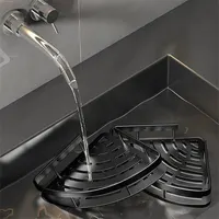 Bathroom Shelf Aluminum Alloy Shampoo Rack Makeup Storage Organizer Shower Shelf Bathroom Accessories No Drill Wall Corner Shelf 2