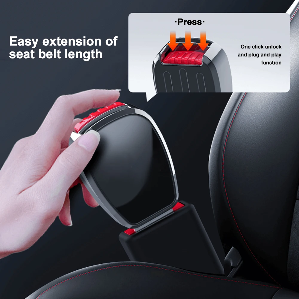 1/2pcs 자동차 차량 안전 벨트 확장 익스텐더 스트랩 안전 잠금 버클 플러그 클립 혼다 BMW 푸조 현대 지프 마즈다 아우디