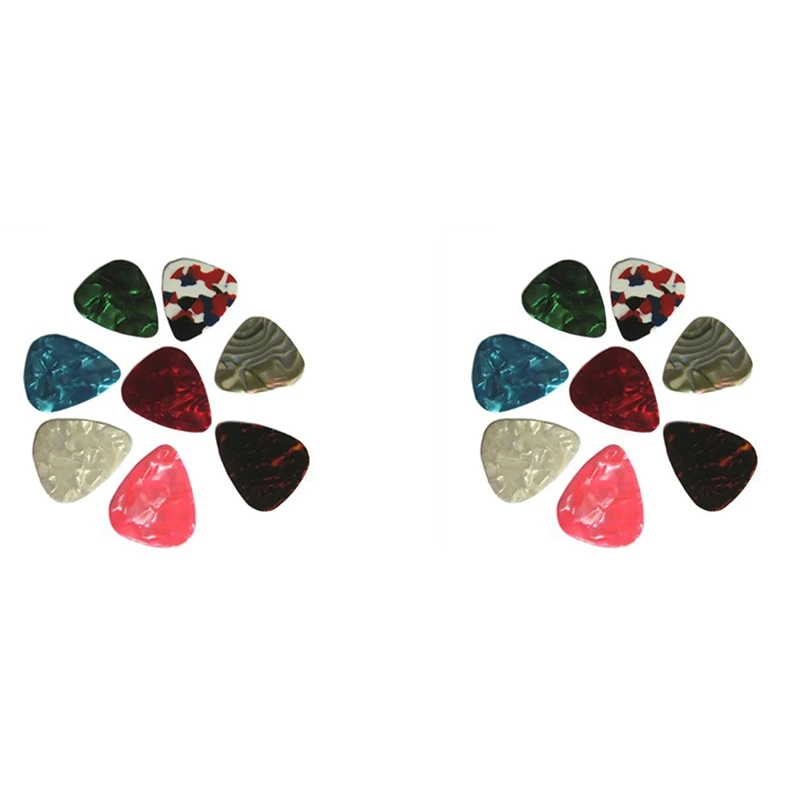 

40Pcs Thin Guitar Picks 0.46Mm Random Colour