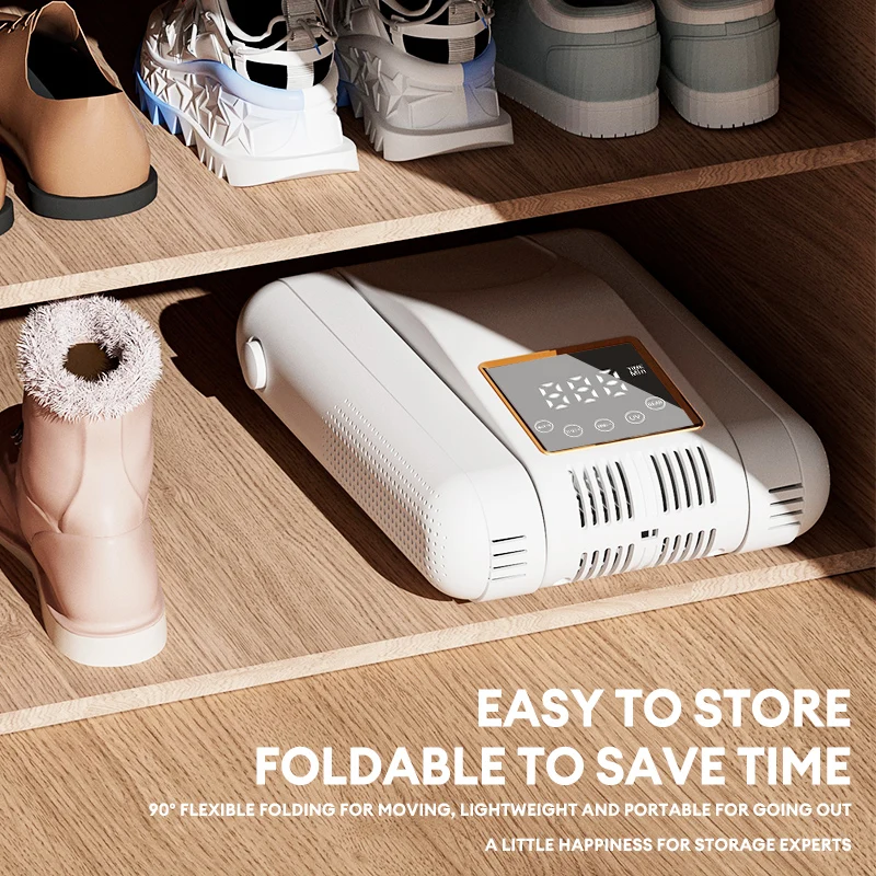 Shoe Dryer Portable Electric Shoe and Boot Dryer 180° Folding Design Smart Display for Shoes Gloves Hats Socks Ski Boots 5