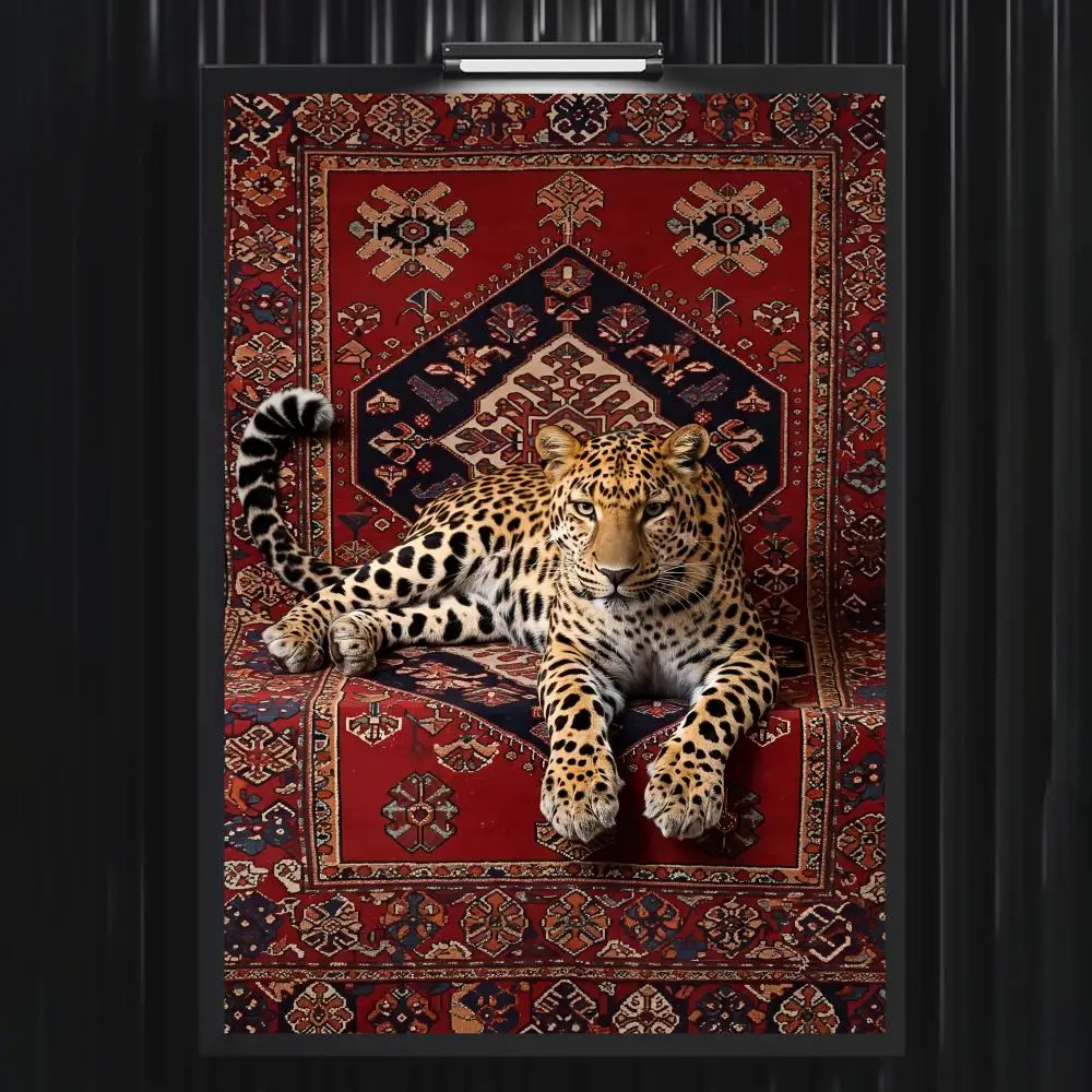 Orientalisches Bohemian-Pferdeposter für Wohnzimmer, Schlafzimmer, Bar, Flur, selbstklebende Wandkunst, wasserfester ästhetischer Druck – Detail 9