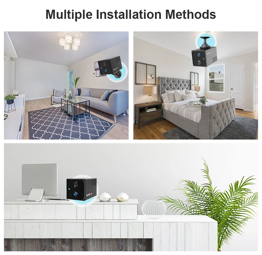 4MP 4G/WiFi Mini Camera Indoor Surveillance Camera Radar Motion Detection Alert