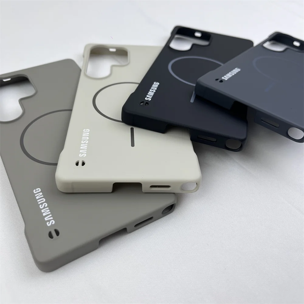 Slim Frameless Magnetic Phone Case with Wireless Charging Support