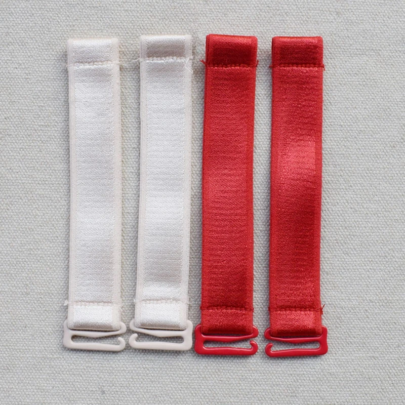 2 pairs 15mm 18mm 20mm Wide  Bra Straps Women's  Bra Straps extension Straps for Women Double Shoulder Elastic Accessories