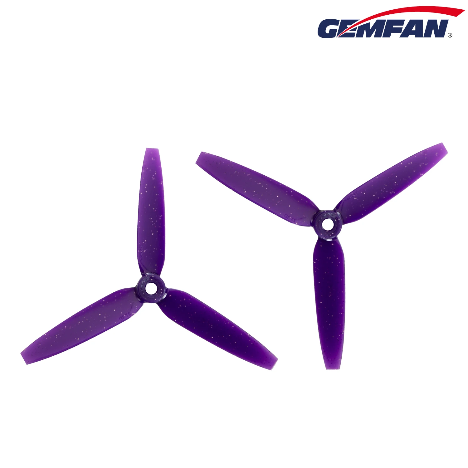 Lot de 2 paires d'hélices GEMFAN 513D, gris et violet, pour drone FPV