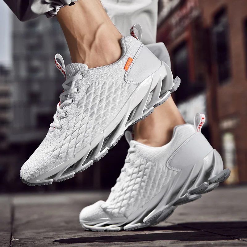 Running unisex breathable and shock-absorbing sports shoes for
