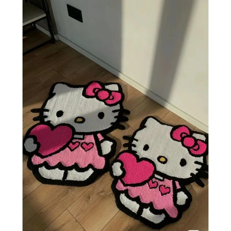

Sanrio, Hello kitty милый креативный изысканный аниме ковер для спальни подарок kawaii простой милый мультяшный напольный коврик для ванной