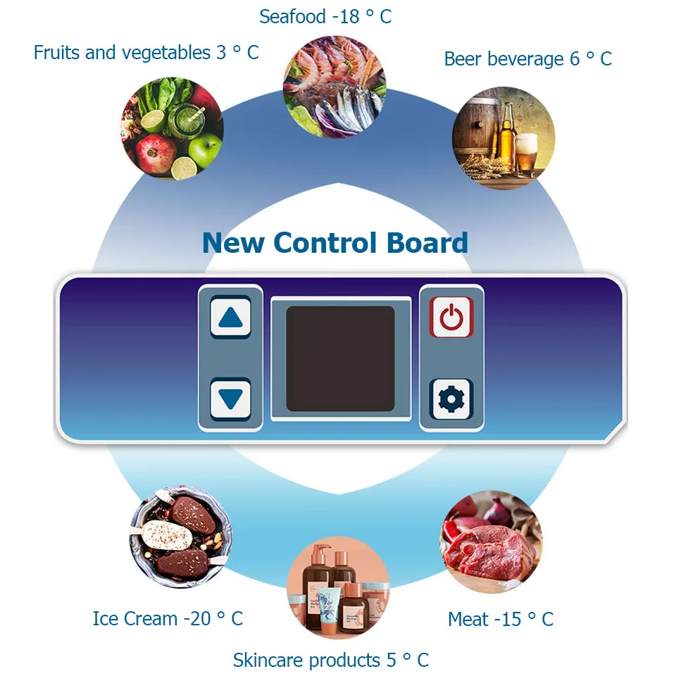 Alpicool CF 35L Car Refrigerator 12V/24V 220V Compressor Fridge Portable Mini Cool Box For Home Use Vehicle Truck