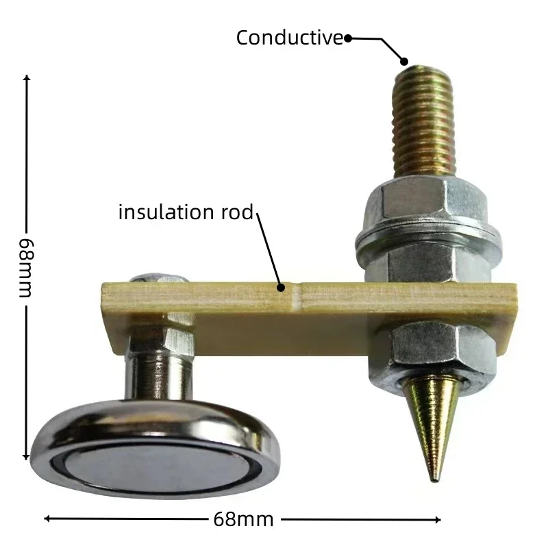 Hot Welding Magnetic Ground Clamp Strong Magnetic Support Head for Electric Welding Tools, Industrial Repair, Automotive