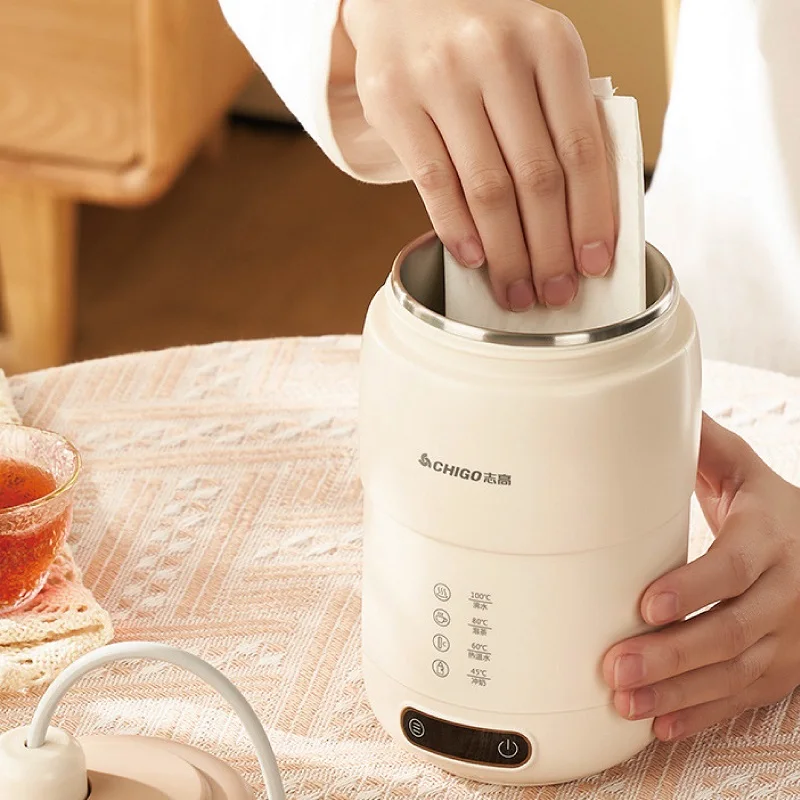 500ml Multifunctional Electric Kettle Portable Travel Electric Cup 4 Gear djust Temperature Teapot Office Stew Boil Cup 220V 4