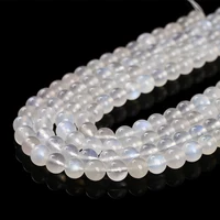5A Quality Natural Blue Moonstone Beads Fine Gems Shiny Bead Loose Spacer For Jewelry Making Diy Necklace Bracelet Accessory 2