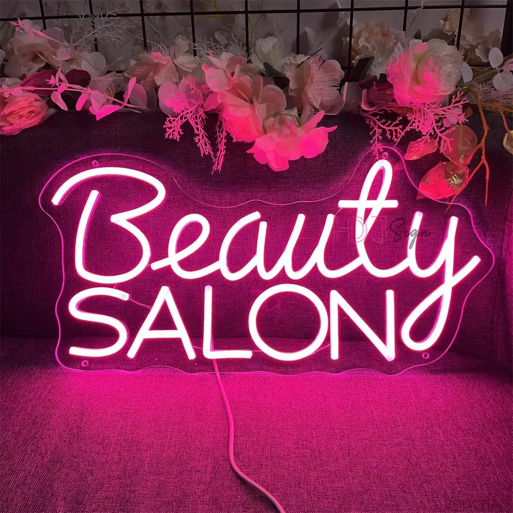 Beauty Solon Neon Sign Home Decor Shop Wall Room Decoration Sign Led Neon Night Lights Segni Luminosi Festa Regalo Di Natale