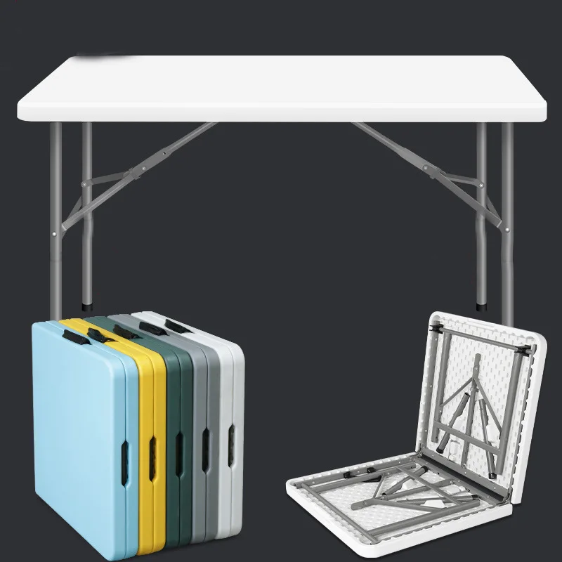 1.2M Length Folding Picnic Table Outdoor Foldable Camping Table Portable Handle Design Super Load Bearing Sturdy Desk