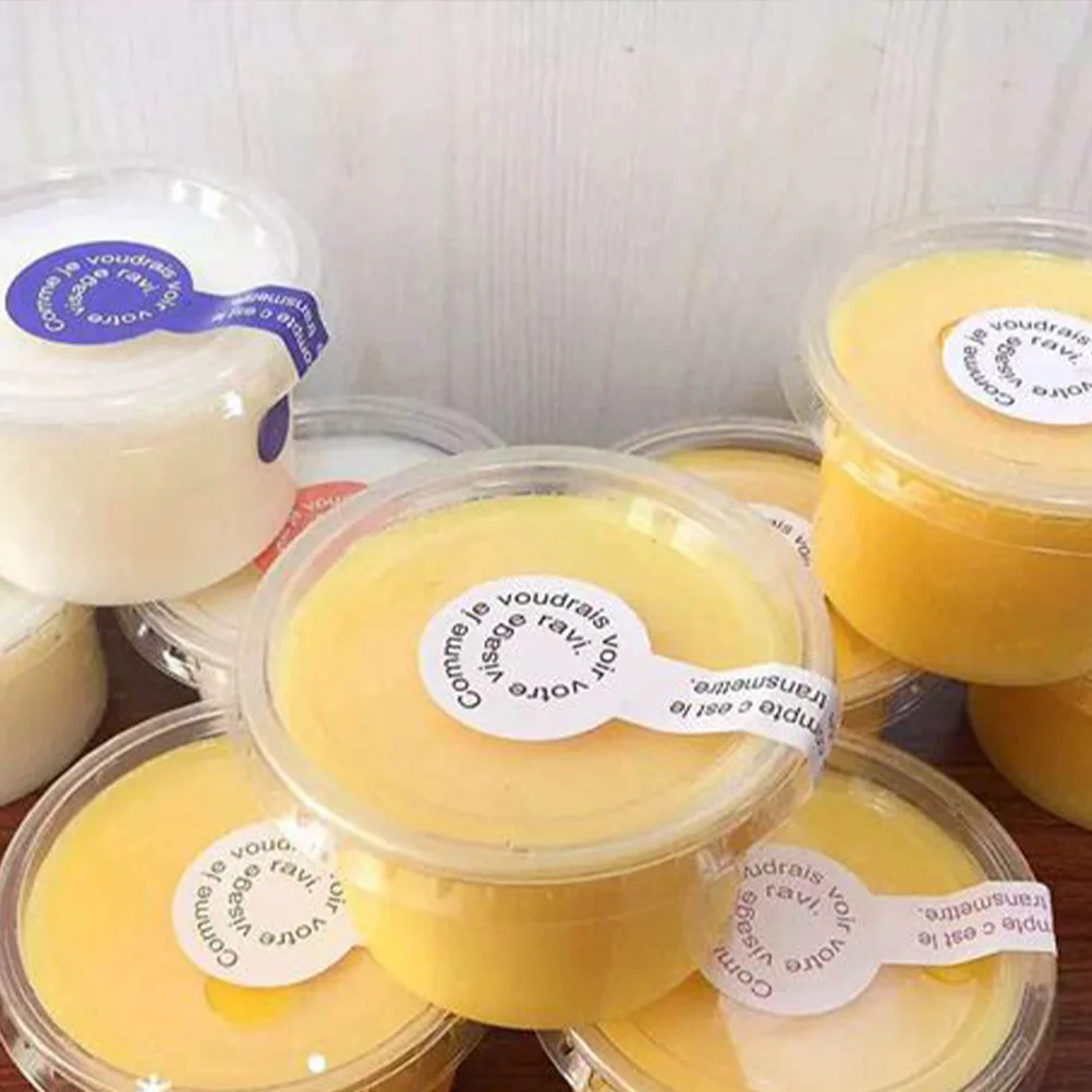 Disposable Plastic Container Portion Cups Bowls with Lids 100PCS for Mousses Sauce Jelly Yogurt shop Ice cream