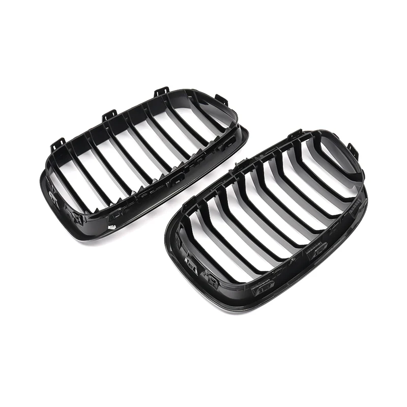 Magickit 1 Paar hells ch warze Lamellen linie Nieren grill Kühlergrill Autozubehör passend für BMW 1er f20 f21 – Detail 9