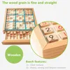 Children Sudoku Chess Beech International Checkers Folding Game Table Toy Gift Learning & Education Puzzle Toy 2