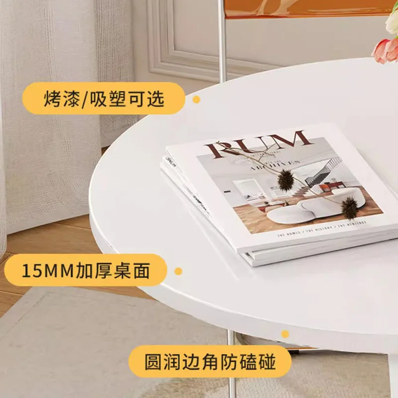 Round Center Caf&eacute; Furniture Sets Restaurant Side Minimalist Design Table Console Acrylic Chairs Set Table Basse Funky Furniture