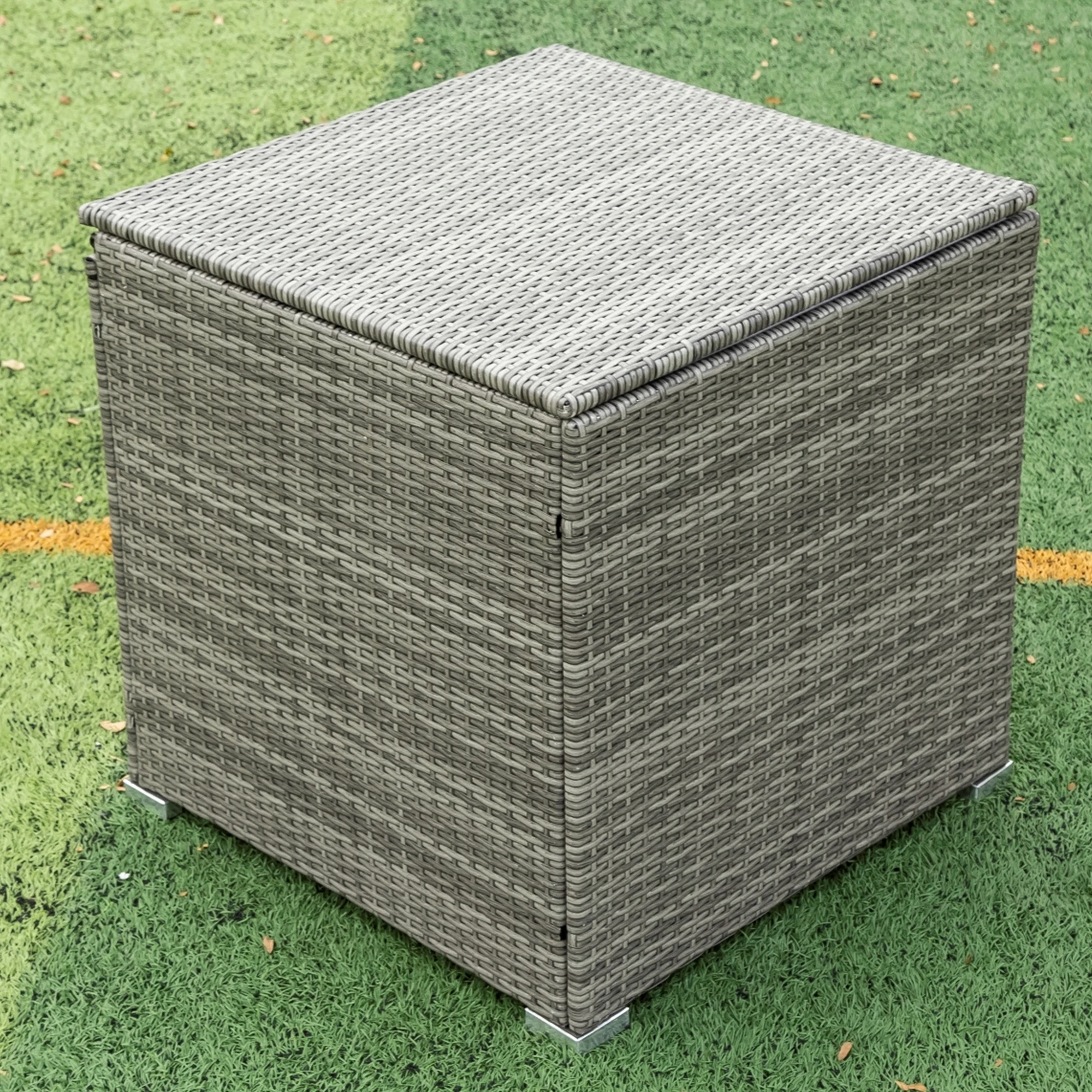 Description Picture 3 of itemPatio Furniture Set 4 Piece Patio Sectional Wicker Rattan Outdoor Furniture Sofa Set with Storage Box