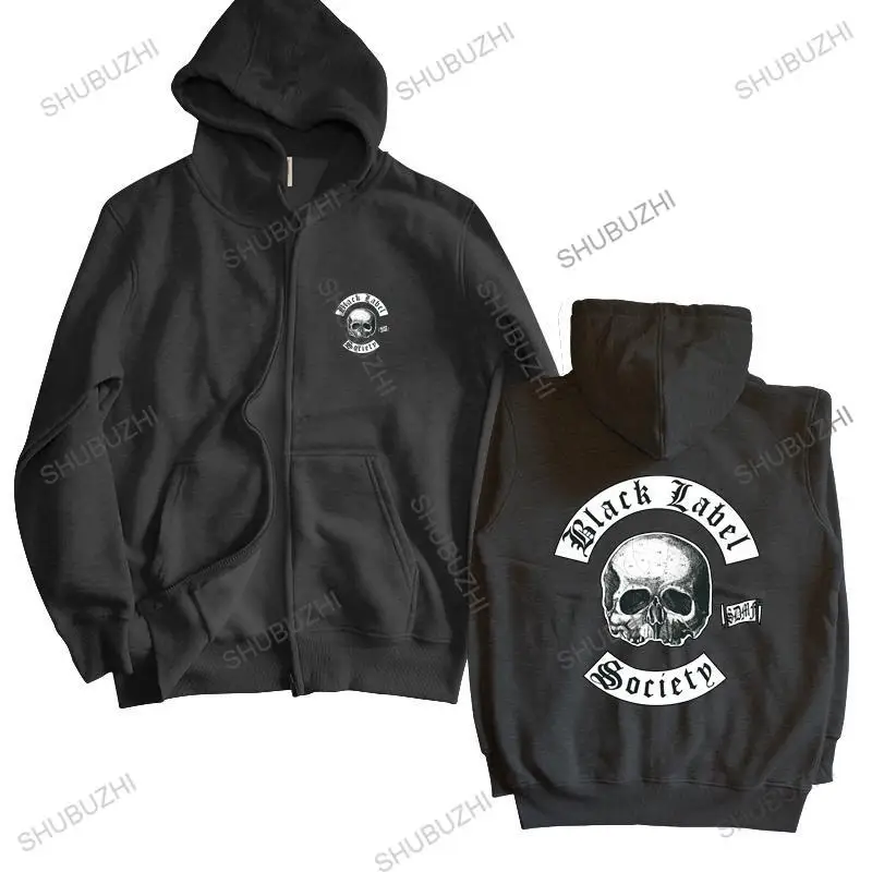 

unisex Outwear men hoodies BLACK LABEL SOCIETY 1 hoodies Punk BLACK FRUIT OF THE LOOM DTG man brand zipper autumn hoody