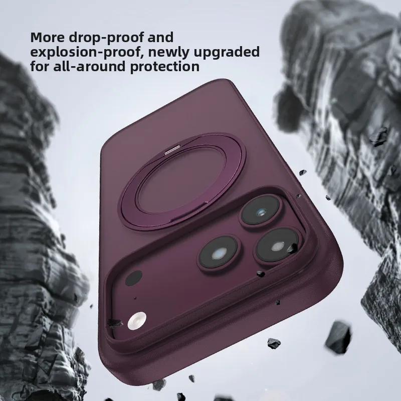 Luxury 360 Rotating Magnetic Phone Case With Shockproof Slim Fit and Stand Cover