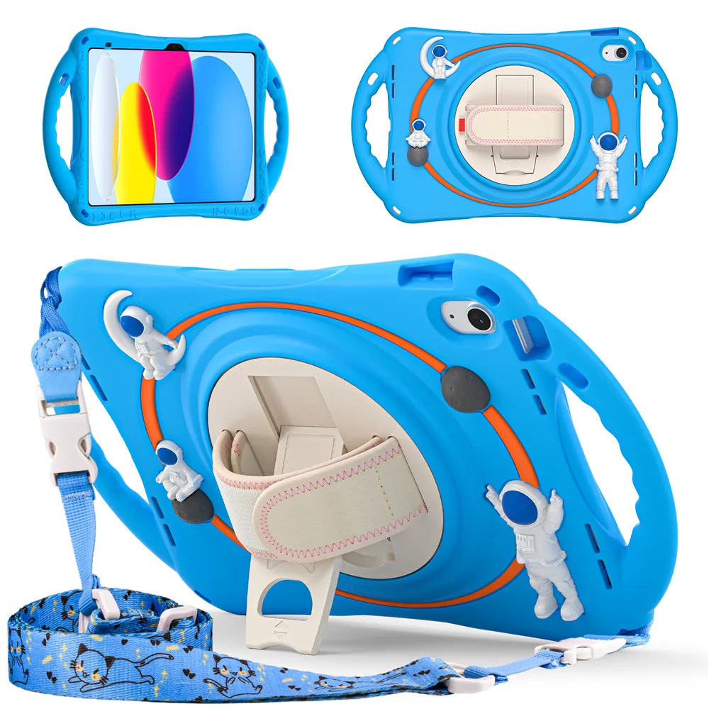 Per 10 10th Generation 2022 Custodia Antiurto per Bambini Tablet Cover per iPad Air 1 2 3 4 5 10.9 Pro 11 9.7 10.2 9th 8th_voghion.com