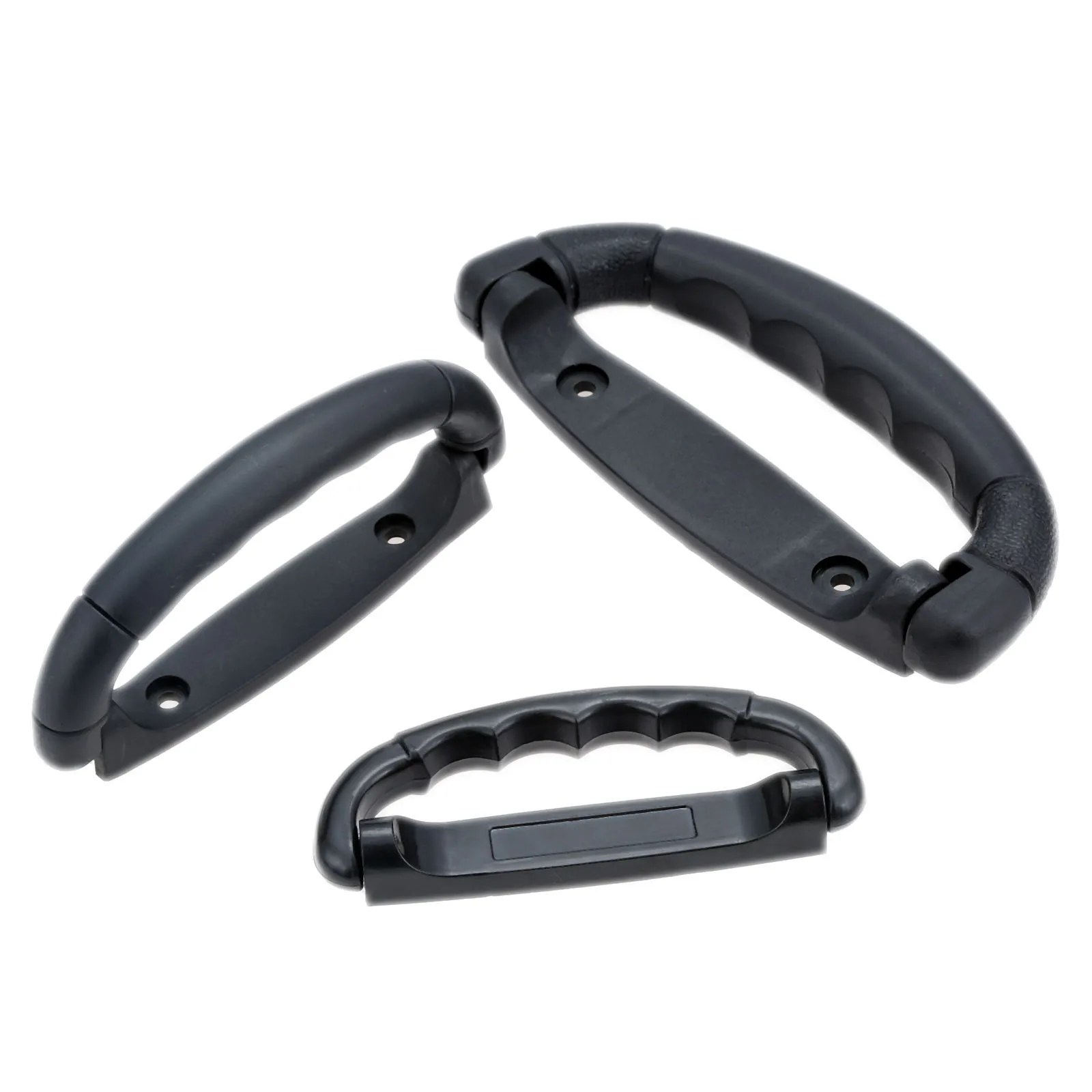 1pc Black Plastic Luggage Handle Suitcase Strap Pull Air Case