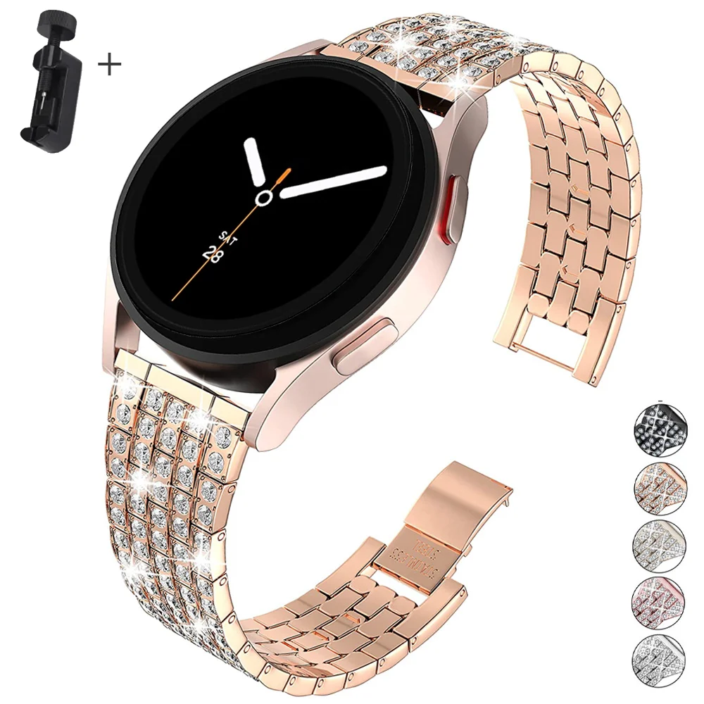 Elegant Diamond Band: Sturdy Stainless Steel Bracelet